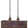 Ceiling Lighting * | Uttermost Albiano Rectangle 2-Light Bronze Pendant Home Ceiling Lighting