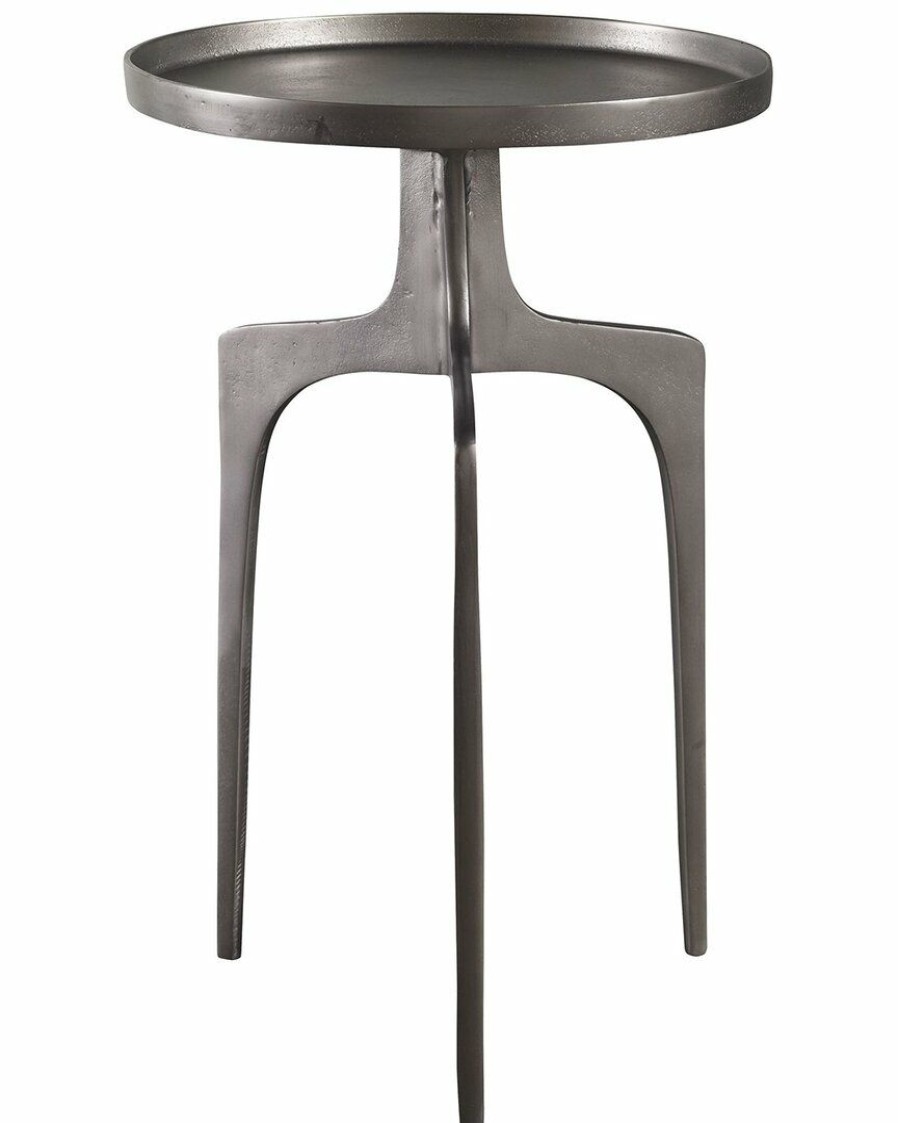 End & Side Tables * | Uttermost Kenna Nickel Accent Table Home End & Side Tables