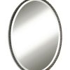 Mirrors & Wall Art * | Uttermost Sherise Bronze Oval Mirror Home Mirrors & Wall Art