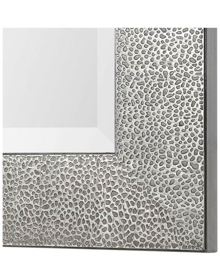 Mirrors & Wall Art * | Uttermost Tulare Metallic Silver Mirror Home Mirrors & Wall Art