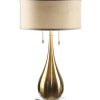 Table & Desk Lamps * | Uttermost Lagrima Brushed Brass Lamp Home Table & Desk Lamps